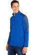 Core365 Men's Market Snag Protect Mesh Colorblock Quarter-Zip Thumbnail 1