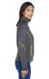 North End Ladies' Flux Melange Bonded Fleece Jacket Thumbnail 2