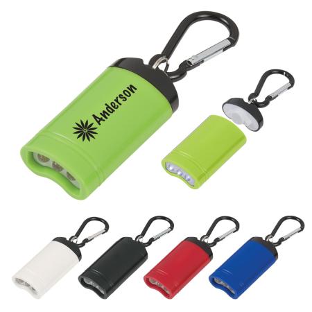 Quick Release Magnetic Flashlight With Carabiner 1