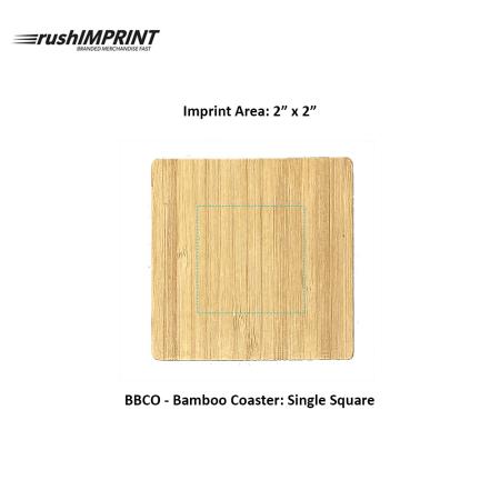 Bamboo Coaster: Single Square 1