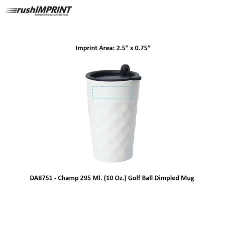 Champ 295 Ml. (10 Oz.) Golf Ball Dimpled Mug 2