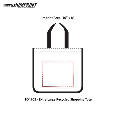 Extra Large Recycled Shopping Tote 1