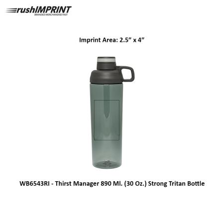 Thirst Manager 890 Ml. (30 Oz.) Strong Tritan Bottle 1