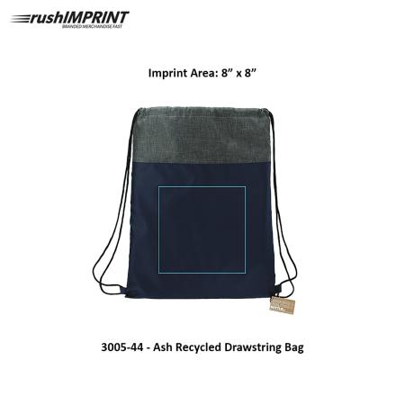 Ash Recycled Drawstring Bag 2