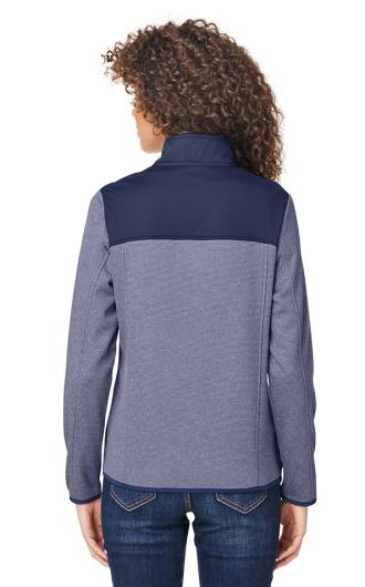 Core365 Ladies' Venture Heathered Stripe Hybrid Jacket 2