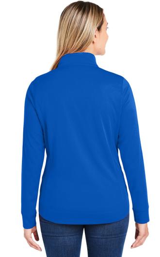 Core365 Ladies' Market Snag Protect Mesh Colorblock Quarter-Zip 3