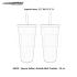 Square-Pattern Double-Wall Tumbler - 23 oz. Thumbnail 1