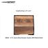 4 Pc. Acacia Wood Square Coaster With Metal Stand Thumbnail 2