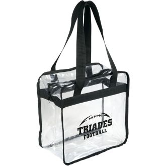 Game Day Clear Zippered Safety Tote