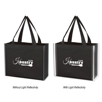 Reflective Shopper Laminated Reflective Non-Woven Shopper Bag