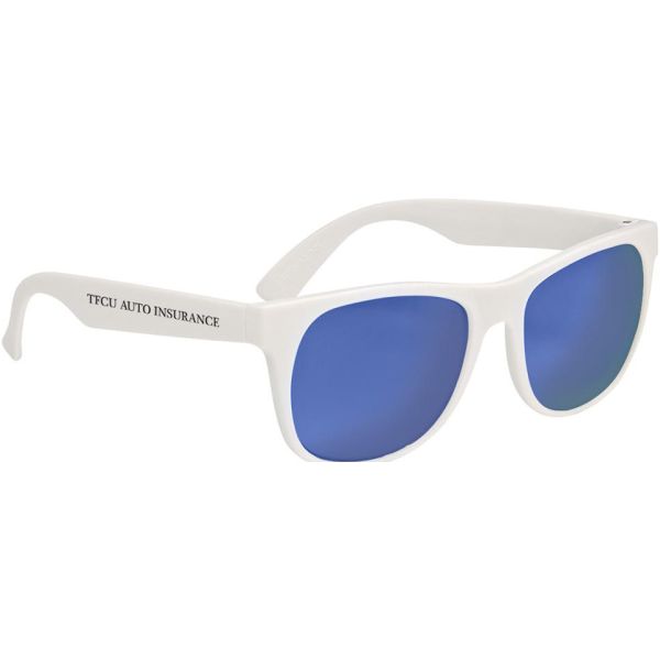 Rubberized Mirrored Sunglasses