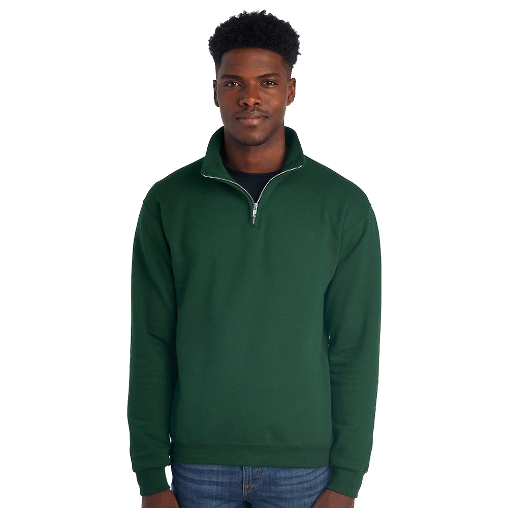 JERZEES - Nublend Cadet Collar Quarter-Zip Sweatshirt